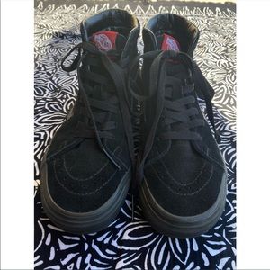 Black high top Vans